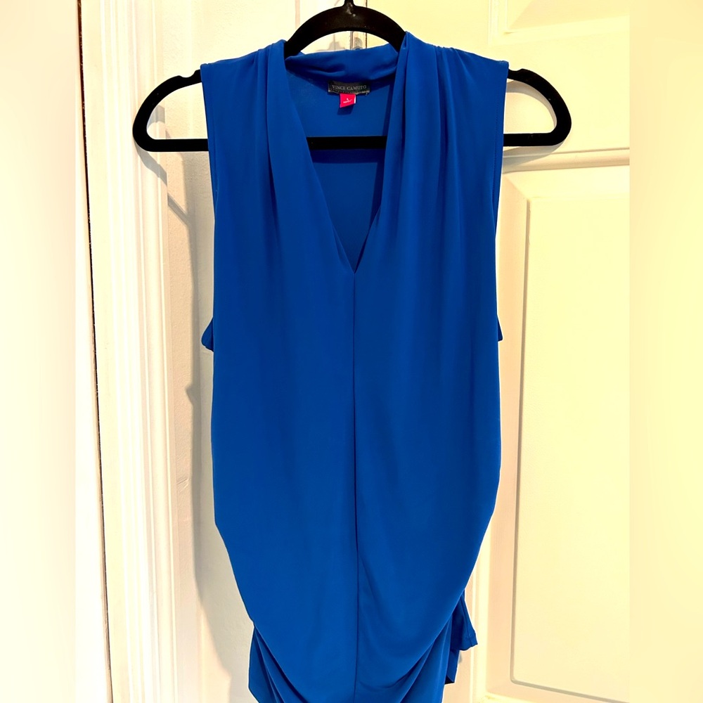 Vince Camuto Blue Sleeveless Blouse -Size Large